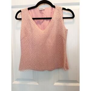 Akris Pink Textured Sleeveless Blouse
